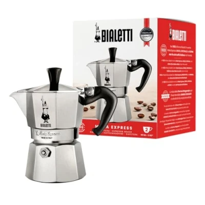 Obrázek Bialetti Moka Express Espresso, hliník, kov, 2 šálky