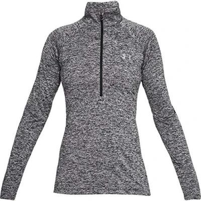 Obrázek Under Armour TECH ZIP Twist Top s dlouhým rukávem, Ženy, Velikost: XL, Black/metallic silver