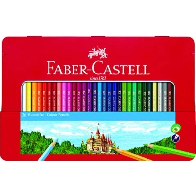 Obrázek FABER CASTELL 115888 Buntstift hexagonal, 48er Metalletui
