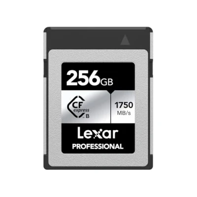 Obrázek Lexar Professional SILVER Series 256GB CFexpress Karte, Typ B CFe bis zu 1750MB/s Lesegeschwindigkeit, CF Karte mit PCIe Gen3x2, kompatibel DSLR, rückwärts XQD Kamera(LCXEXSL256G RNENG)