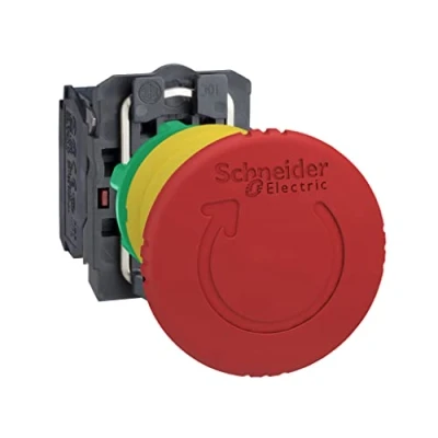 Obrázek Schneider Electric XB5AS8444 nouzový vypínač, Harmony XB5, plast, otočné odblokování, 22 mm, houba 40 2Ö