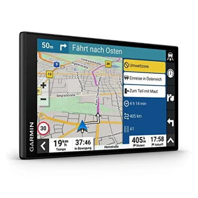 Obrázek Garmin DriveSmart 76 MT s navigační zařízení velkým 7palcovým (17,8 cm) HD displejem, 3D mapy Evropy ekologickými zónami, informace o dopravě v reálném čase přes aplikaci Drive, hlasová a