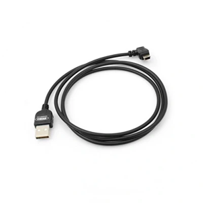 Obrázek System S 1m metr mini USB kabel 90 stupňů úhlový konektor levý datový nabíjecí