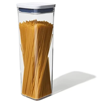 Obrázek OXO Good Grips POP Behälter luftdichte, stapelbare Aufbewahrungsbox mit Deckel für Lebensmittel 2,1 l Spaghetti und mehr, Weiß