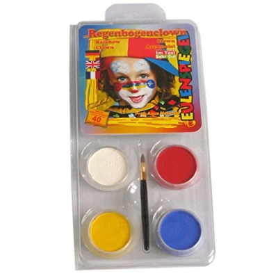 Obrázek Eulenspiegel 204573 sada líčidel duhový klaun, pro cca 40 masek, líčidel, karneval, tématická party