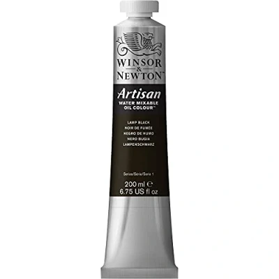 Obrázek Winsor &amp; Newton 1537337 Artisan olejová barva s vodou mísitelná, vysoká koncentrace pigmentu, dobrá krycí schopnost a světlostálost 200 ml tuba, lampa černá