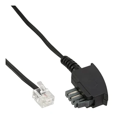 Obrázek InLine 18801B TAE N připojovací kabel, k RJ11 (6P4C), 1m