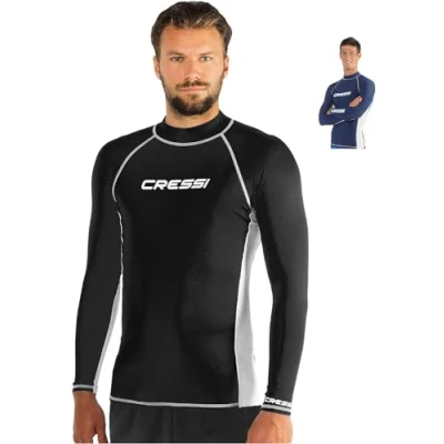 Obrázek Cressi Pánské Rash Guard dlouhé rukávy z elastické látky pro dospělé UV ochrana (UPF) 50+