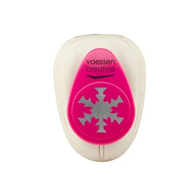 Obrázek Vaessen Creative Motivstanzer, Medium Stanzer Schneeflocke Motivlocher Ausstanzung 2,5 cm Weit, Metall, Purple, 2.4 x 2.5