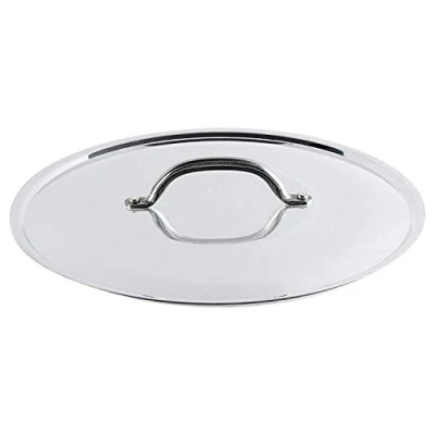 Obrázek Pentole Agnelli Deckel aus Aluminium mit Steg Edelstahl, silberfarben 55 cm silber/schwarz