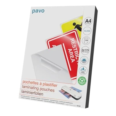 Obrázek Pavo Premium laminovací fólie DIN A4, 2 x 175 Micron, 100 ks v balení