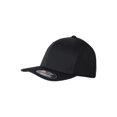 Obrázek Flexfit Dámská / pánská čepice Tactel Mesh Unisex Čepice Fitted Dospělí, černá