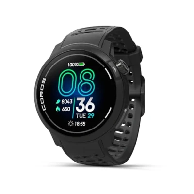 Obrázek COROS PACE Pro GPS Sports: 1,3&quot; AMOLED dotyková obrazovka, náš nejrychlejší procesor dosud vydrží 20 dní, navigace s globálními offline mapami, sledování spánku, běh, jízda na kole, černá