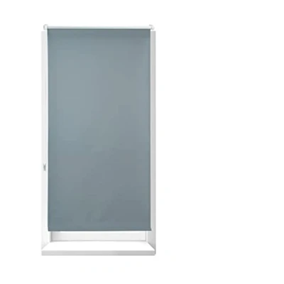 Obrázek Relaxdays, šedá zatemňovací roleta, ochrana proti horku, termo roleta Klemmfix, neprůhledná s bočním ovládáním 70 x 210, látka 66 cm, hliníková trubka, 210 cm