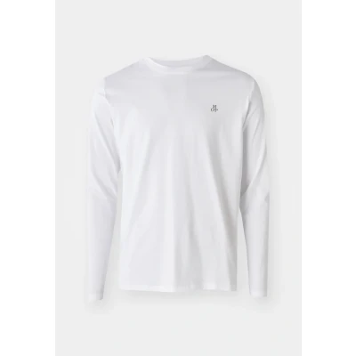 Obrázek Marc O&#039;Polo CREW NECK ,ICON Chest Print Top s dlouhým rukávem, Muži, Velikost: Small, White