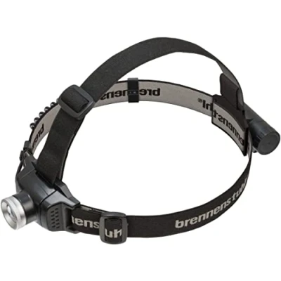 Obrázek Brennenstuhl Baterie LED čelovka LuxPremium/čelovka s vyměnitelnou baterií a červeným světlem (IP44, CREE LED, max. doba svícení 30 h, vč. USB kabelu) černá