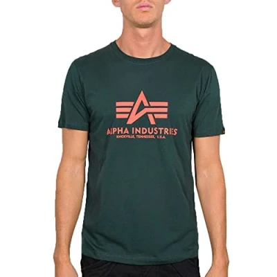 Obrázek Alpha Industries Small LOGO Triko s potiskem, Muži, Velikost: Small, Dark petrol