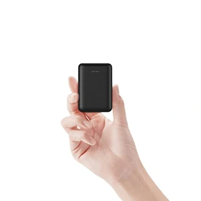 Obrázek Mini Power Bank, 10.000 mAh, ultrakompakt, 2 USB Anschlüsse, 2,4 A, Schnellladung, Backup Akku, tragbares Ladegerät, universell für iPhone, iPad, Huawei, Samsung, alle Smartphones