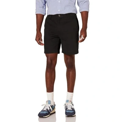 Obrázek Amazon Essentials Pánské chino šortky, 18 cm, štíhlý střih, černé, 34 W