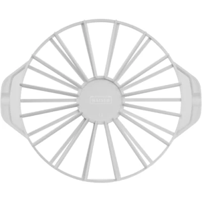 Obrázek Original Kaiser Klasická hmota na zdobení dortů z umělé hmoty 31,5 cm, kráječ dort, koláč 14 nebo 16 stejných velikostí, oboustranně použitelný, bílý