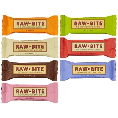 Obrázek Surové potraviny Raw Bite (7 tyčinek), mix balení, 1 balení (1 x 350 g)