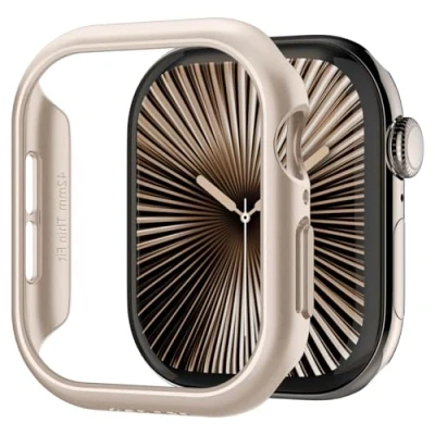 Obrázek Spigen Thin Fit pouzdro kompatibilní s Apple Watch 10 42 mm (2024) Starlight