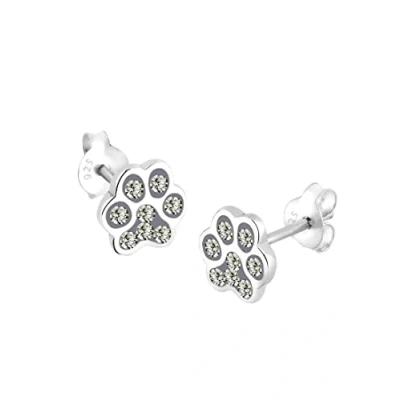 Obrázek Dámské náušnice Elli, sterlingové stříbro 925, krystal Swarovski, Šedá