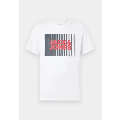 Obrázek Jack &amp; Jones Jjecorp LOGO PLAY O NECK Triko s potiskem, Muži, Velikost: Small, White