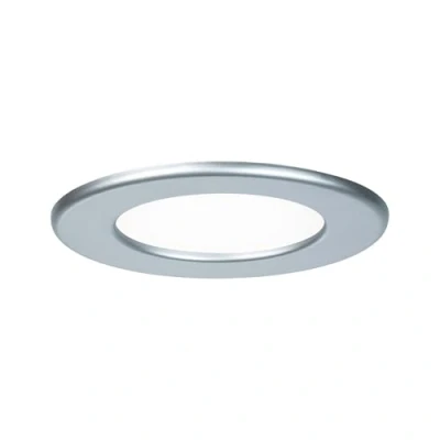Obrázek Paulmann 92070 LED vestavný panel kulaté stropní svítidlo 6 W světlo 4000 K neutrální bílý chrom matný IP44 ochrana proti stříkající vodě včetně světelného zdroje
