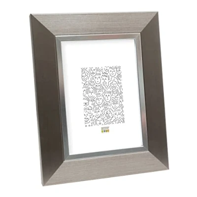 Obrázek Deknudt Frames S41ND1 10. 0X15.0 fotorámeček pryskyřice, stříbrná barva, stříbrná, 20 x 28 cm