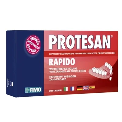 Obrázek Protesan Rapido Reparierer von gebrochenem, gesprungenem Zahnersatz, der einen Zahn fehlt