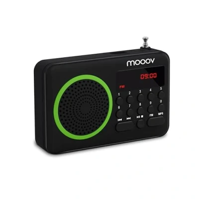Obrázek Metronic 477202 Tragbares UKW Radio Schwarz/Grün