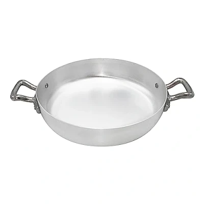 Obrázek Pentole Agnelli Family Cooking Aluminium Omelettpfanne mit 2 Griffen, Durchmesser 40 cm, Silber, cm