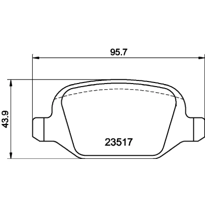 Obrázek HELLA 8DB 355 009 361 sada brzdových destiček, kotoučová brzda