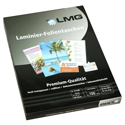 Obrázek LMG LMGCC 100 laminovací fólie Credit Card, 54 x 86 mm, 2 mic, kusů