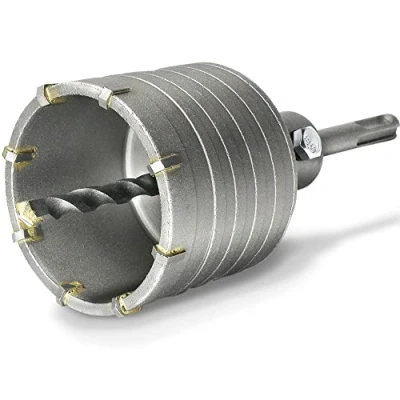 Obrázek Sada dutých vrtacích korunek S&amp;R, SDS Plus adaptér 110 mm a středicí vrták 8 x