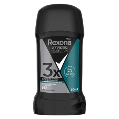 Obrázek Rexona Men Maximum Protection Deos Stick antibakteriální deodorační ochrana antiperspirant s 96hodinovou ochranou před potem a tělesným pachem 50 ml