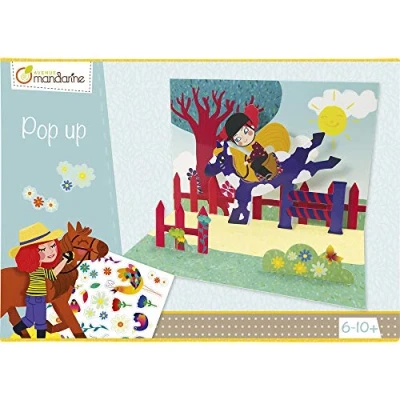 Obrázek Avenue Mandarine KC034C kreativní sada (se 3 roztomilými pop up kartami pro každou příležitost, vhodná všechny malé jezdce od 6 let), 1 balení