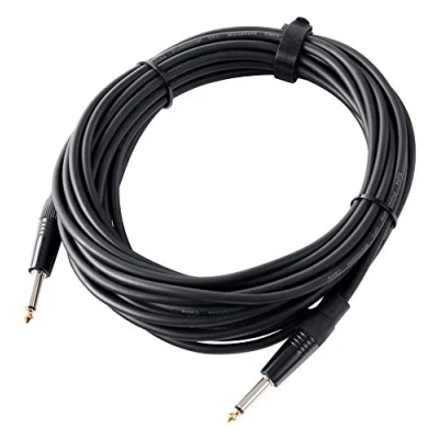 Obrázek Pronomic Stage INST 10 instrumentální kabel m (6,3 mm jack, spojovací kabel, kytara, pozlacené hroty konektoru, upínací kleštiny odlehčení tahu) černý