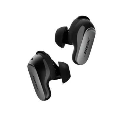 Obrázek Bose sluchátka QuietComfort Ultra Bluetooth (2. gen.), bezdrátová s potlačením hluku, výdrž baterie až 6 hodin, stupeň krytí IPX4, 360stupňový zvuk, hluboké basy, černá