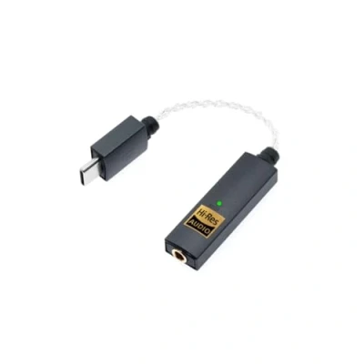 Obrázek iFi GO link DAC &amp; Amplifier USB C auf 3,5 mm Adapter Verbessert den Klang von jedem Gerät Dynamic Range Enhancement Flexibles Kabel Unterstützt hochauflösende 32 bit/384 kHz/DSD256/MQA