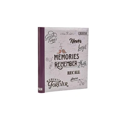 Obrázek Großes selbstklebendes Fotoalbum für Bilder in verschiedenen Größen bis A4, 20 Blatt mit 40 Seiten (Memories Purple)