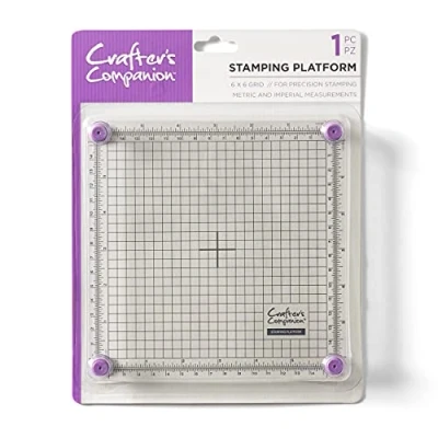 Obrázek Crafter&#039;s Companion CC TOOL STPLAT6 Stanzplattform 15.2 x cm, Gummi, Transparent, 6&quot;