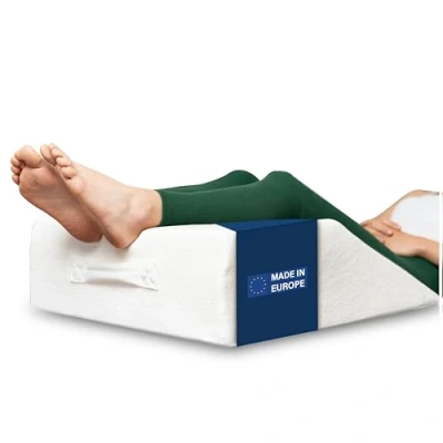 Obrázek Dreamzie Ergonomický žilní polštář na nohy Made in EU a Oeko TEX paměťová pěna podložka nohy, prodyšná, lze prát, hypoalergenní