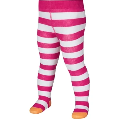 Obrázek Playshoes Unisex dětské punčocháče, tmavorůžová/bílá
