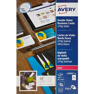 Obrázek Avery vizitky pro laserové tiskárny, barevně