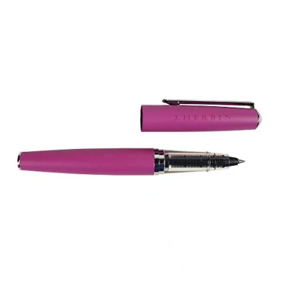 Obrázek J.Herbin 21666T Tintenroller aus Metall (ergonomisch, kompatibel mit Standardpatronen) rosa