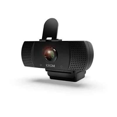 Obrázek KROM Webcam KAM NXKROMKAM Webkamera entwickelt für Gaming, 1080p, 30fps, integriertes mikrofon, stativ im lieferumfang, USB, Schwarz