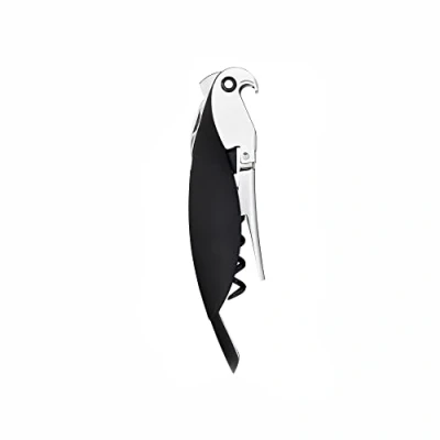 Obrázek Alessi Parrot AAM32 B, somelierská vývrtka, z litého hliníku a PC, černá