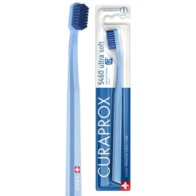 Obrázek Curaprox zubní kartáček CS 5460 Ultra Soft ruční pro dospělé s CUREN štětinami světle modro modrý